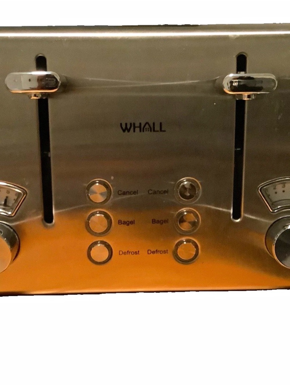 Stainless Steel 4-Slot Toaster in Silver